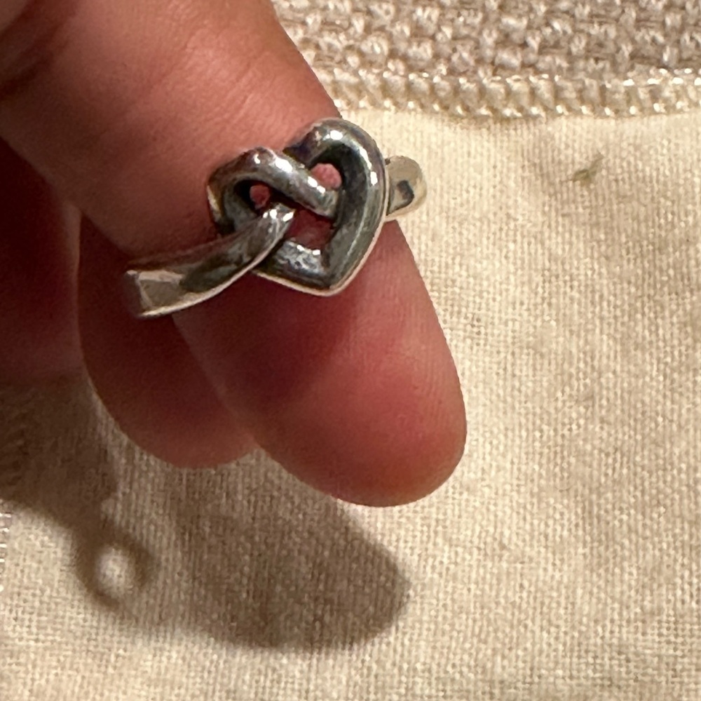 James Avery Silver Heart Knot Ring